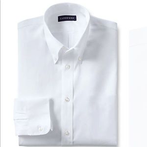 Long Sleeve No Iron Pinpoint Dress Shirt